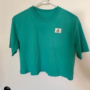 Jordan Air Teal Crop Top Size Small